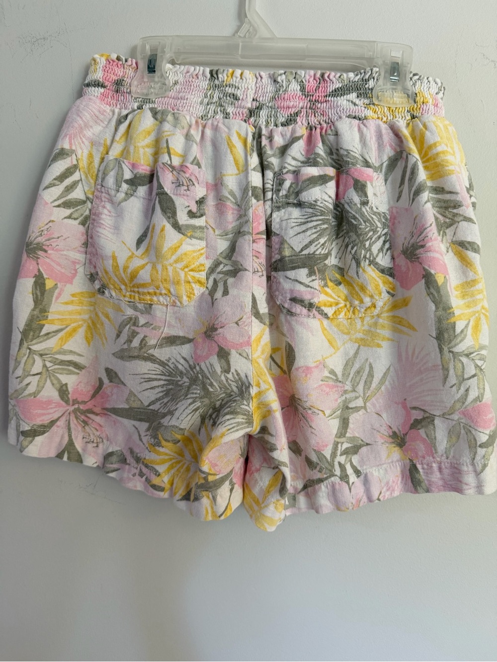 Briggs New York Linen Floral Drawstring Shorts Women’s M Medium - Picture 2 of 5